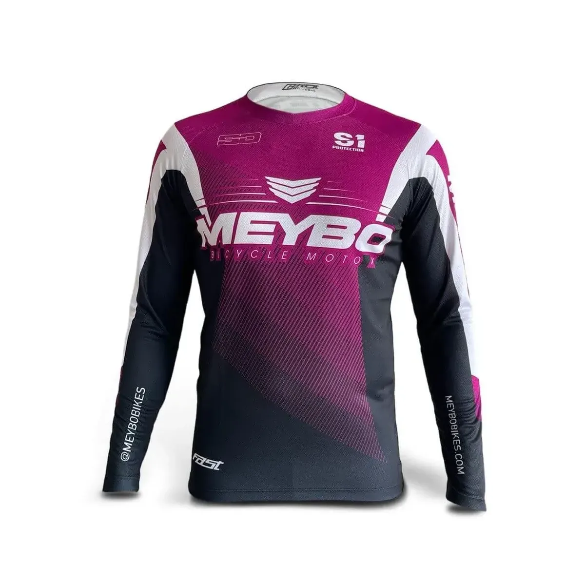 Meybo Race Jersey V6 SlimFit Purple/White